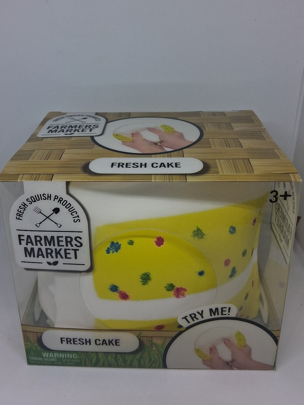Jumbo Fresh Cake Yellow Squishy Toy